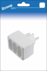 Enchufe de tres vías Streamline euro blanco 6675902