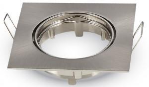 Foco empotrable V-tac orientable cuadrado 50mm acero lijado - 5013328