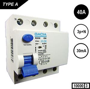 Disyuntor diferencial enzo gacia 40a. 30ma 4p gacia - 4517790