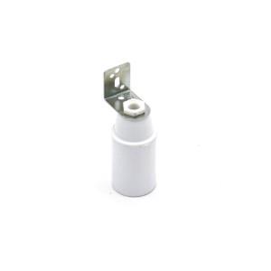 Portalámparas Enzo e14 con soporte blanco 6042380