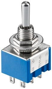 Enzo mini interruptor basculante 2p on-off-on cromado 7495325