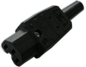 Spina dispositivo Enzo nera 120 gradi 10a mk - 6173500