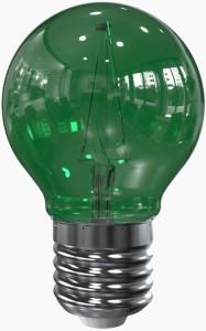 Lampada a sfera a filamento LED Enzo Tronix E27 verde 2 watt LED0114