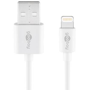 Goobay Cable de carga USB Lightning 1m blanco - 9550380