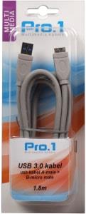 Enzo pro-1 usb 3.0 a macho a micro b macho (smartphone) 1,8 metros - 9280250