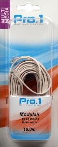Enzo pro-1 modular 6p4c a 6p4c blanco 10 metros - 9297030