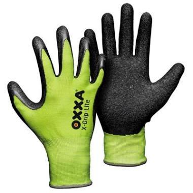 Guante Oxxa x-grip-lite 51-025 negro amarillo 8 | 12 piezas