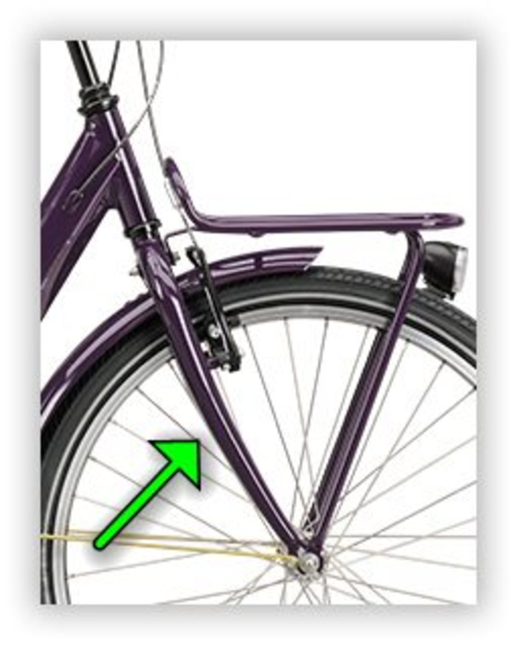 Forcella anteriore Batavus star 24 viola scuro YS739