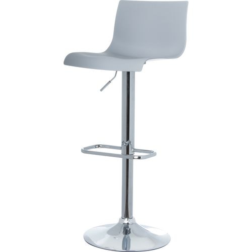 Taburetes de bar paperflow sacramento plata polipropileno, acero