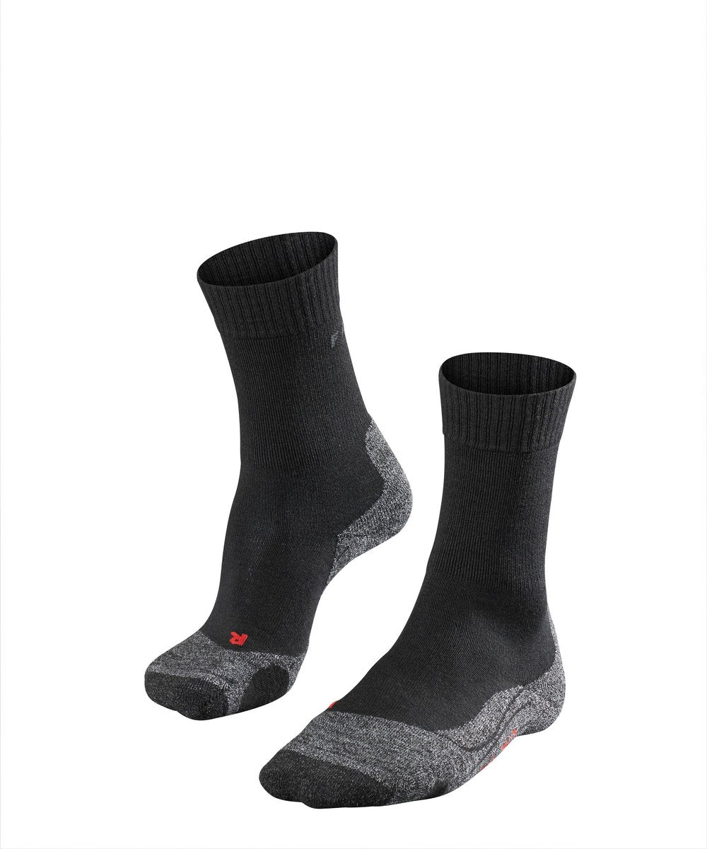 Falke tk2 anti-blaar dik wol functioneel materiaal wandelsokken dames zwart - maat 35-36