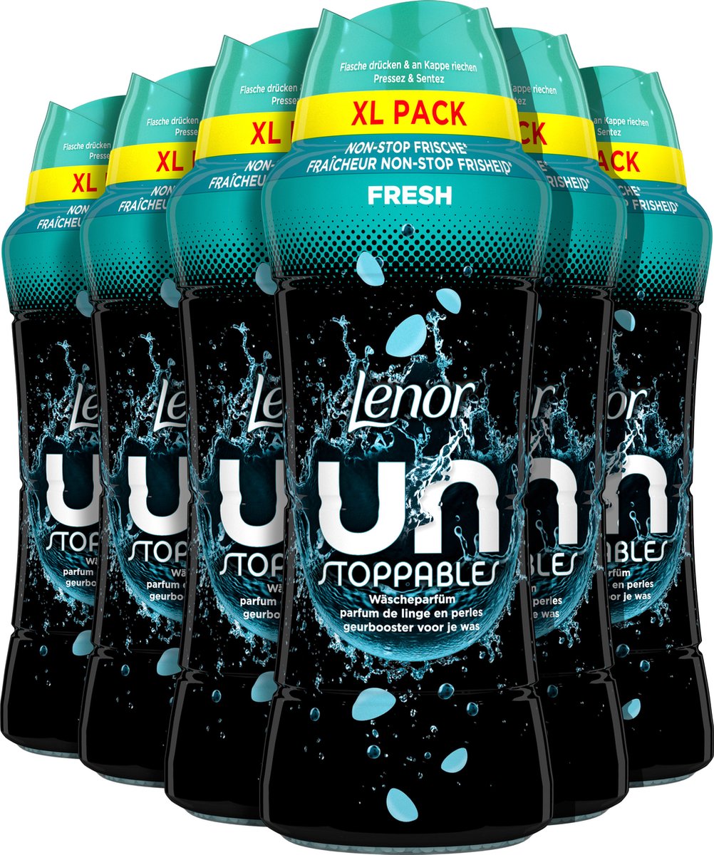Lenor Fragrance Booster Unstoppables Fresh - Profumo detergente - 6 x 495 g