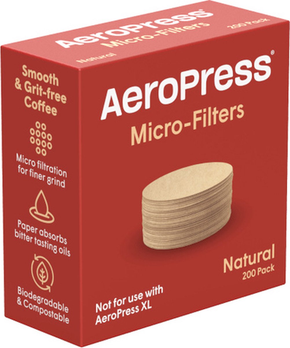 Filtri Aeropress - marrone (naturale) - misura standard - 200 pezzi
