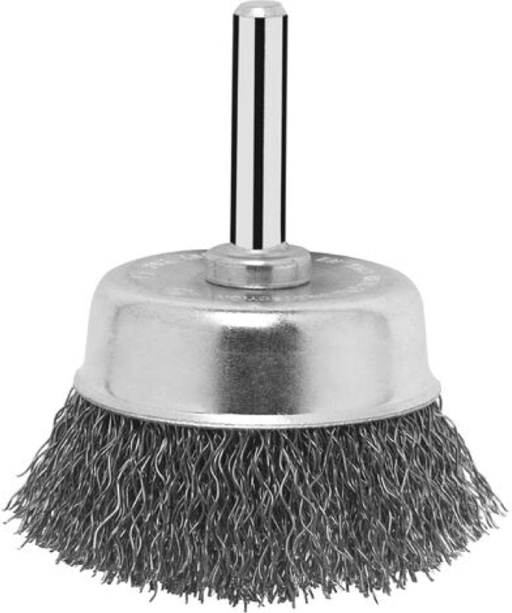 Bosch - cepillos de copa de acero para taladros - alambre corrugado, 50 mm 50 mm, 0,3 mm, 4500 rpm