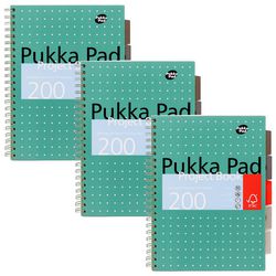 Blocco lezioni pukka a4+ verde metallizzato