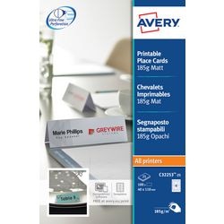 Tarjetas de visita avery c32253-25 blanco