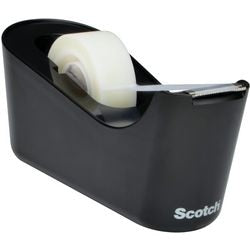 Porta nastro adesivo + 1 rotolo di scotch c-18 nero