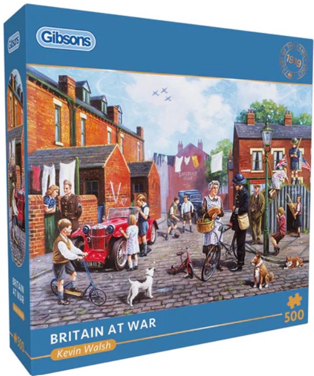 Gibsons - britain at war (di kevin walsh) - 500 pezzi 48×34 cm (l×a) - puzzle per adulti