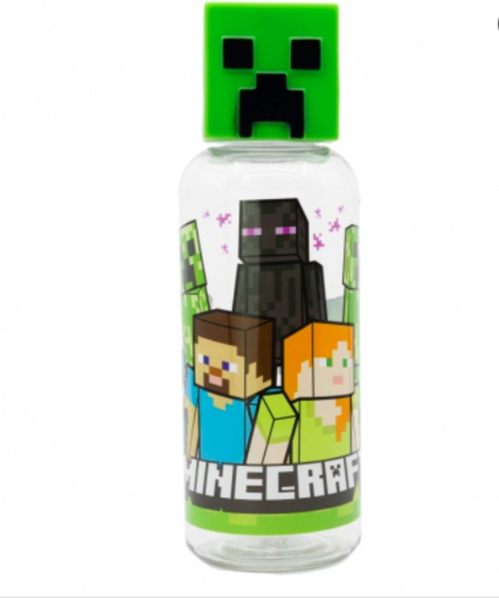 Borraccia Star Minecraft 3D - borraccia - 560 ml - plastica - senza BPA