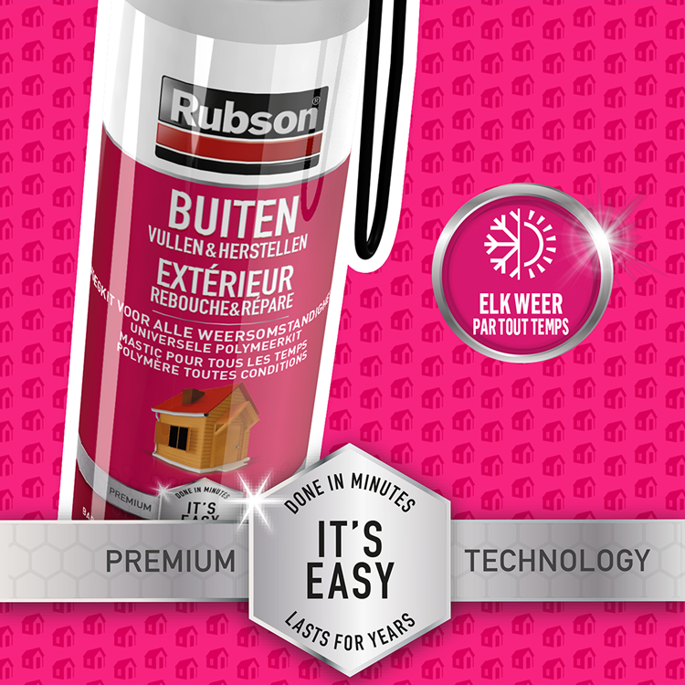 Rubson 1066000 - fácil sellado exterior 100ml | 12 piezas