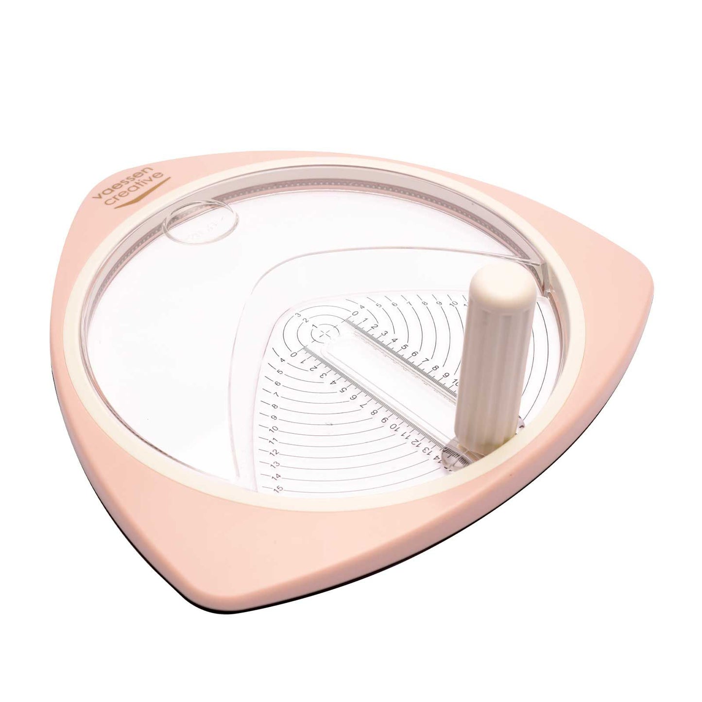 Vaessen creative • cortador circular ø15cm incl. 3 cuchillas de repuesto rosa