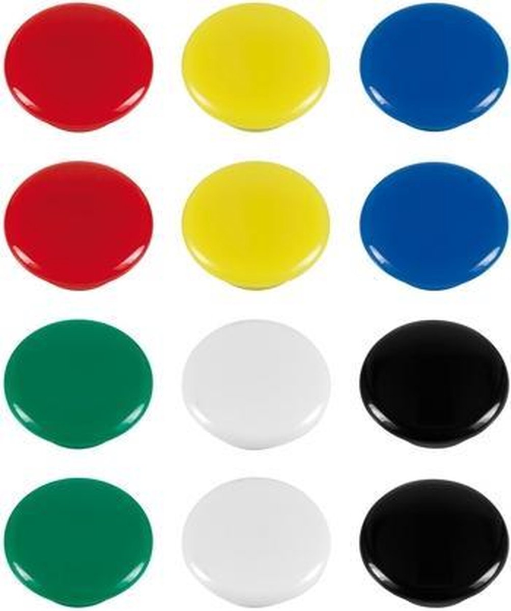 Westcott imanes de colores ø20x8mm 12ud
