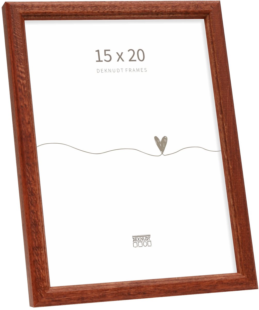 Deknudt frames marco de fotos s236h3 - marrón - madera - foto: 15x20 cm