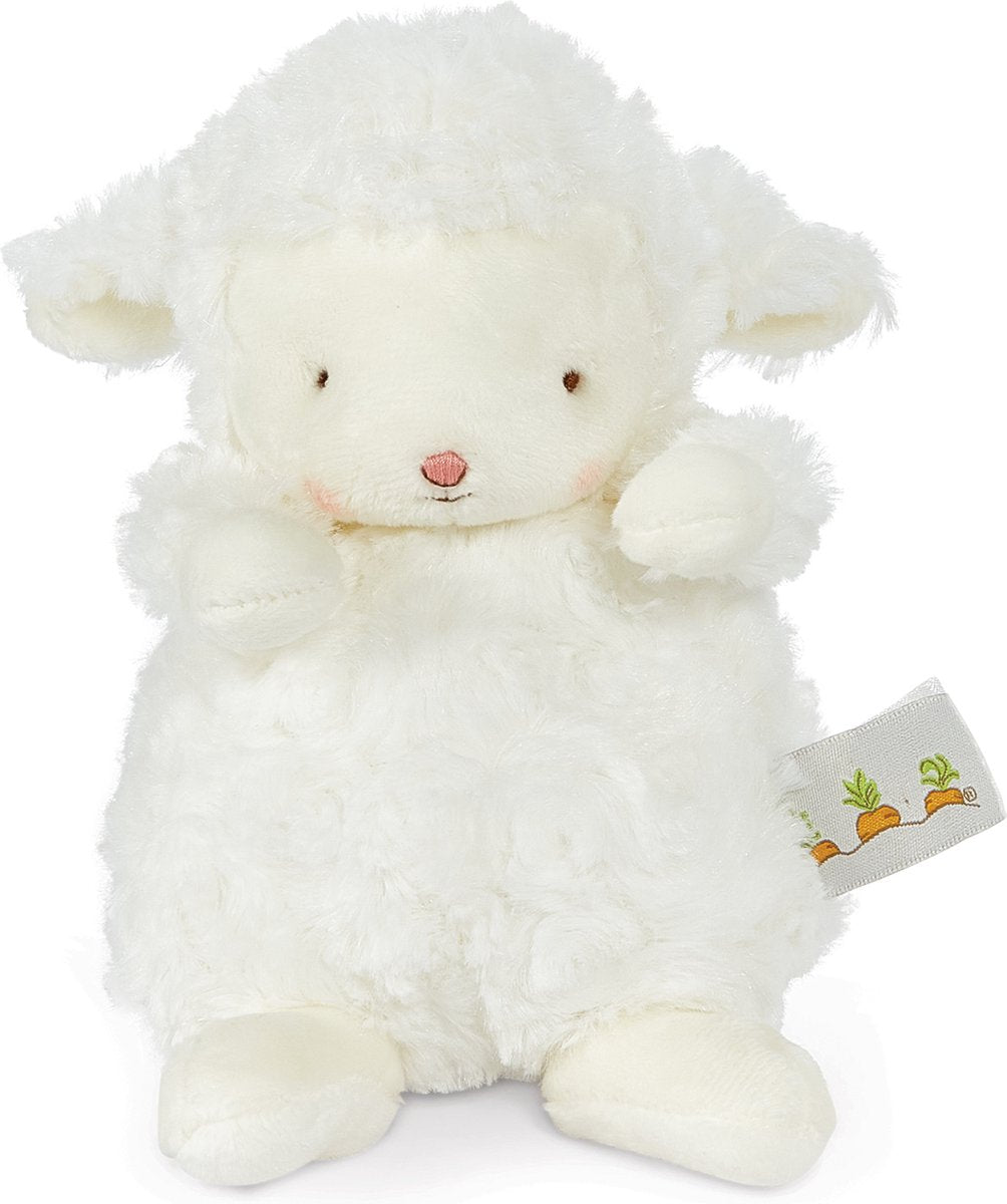 Peluche coniglietti della baia Kiddo the Lamb - animale di peluche - dettagli ricamati - agnello - 18 cm - bianco