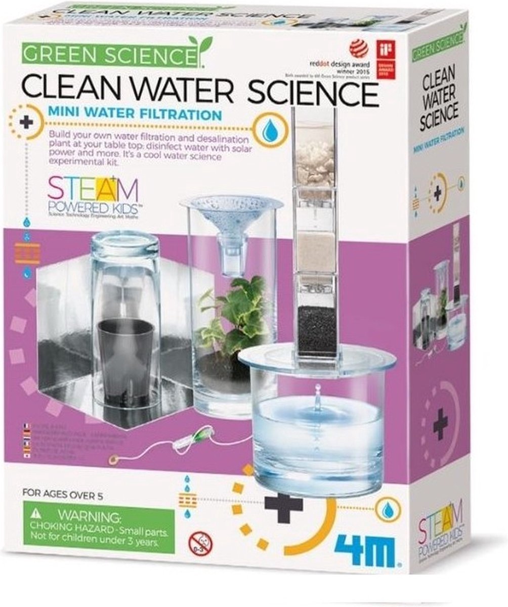 4m Kidzlabs Green Science Purificamento dell'acqua potabile
