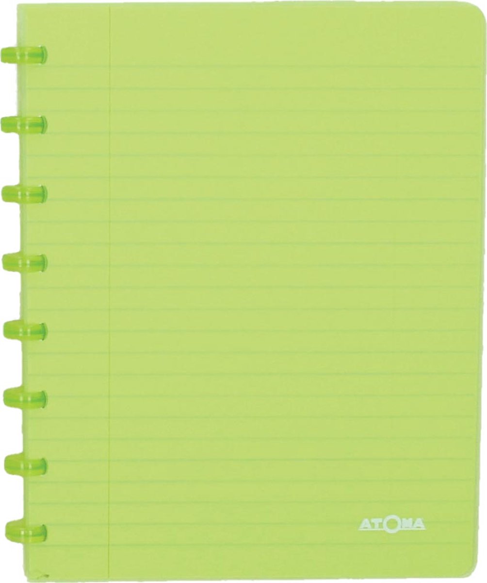 Atoma - taccuino alla moda | ft a5 | 144 pagine | plaid commerciale | verde trasparente