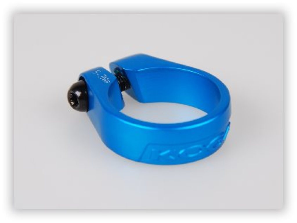 Abrazadera tija sillín Koga jd sc79-4 34.9 anodizado azul