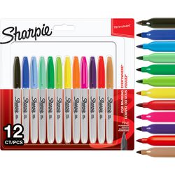 Pennarelli indelebili confezione da 12 pezzi, assortimento