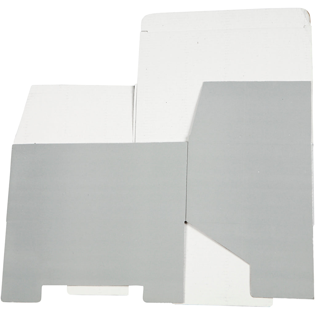 Scatola di cartone Creative Company, h: 10 cm, l: 22 cm, l: 15,5 cm, grigio chiaro, 1 pezzo