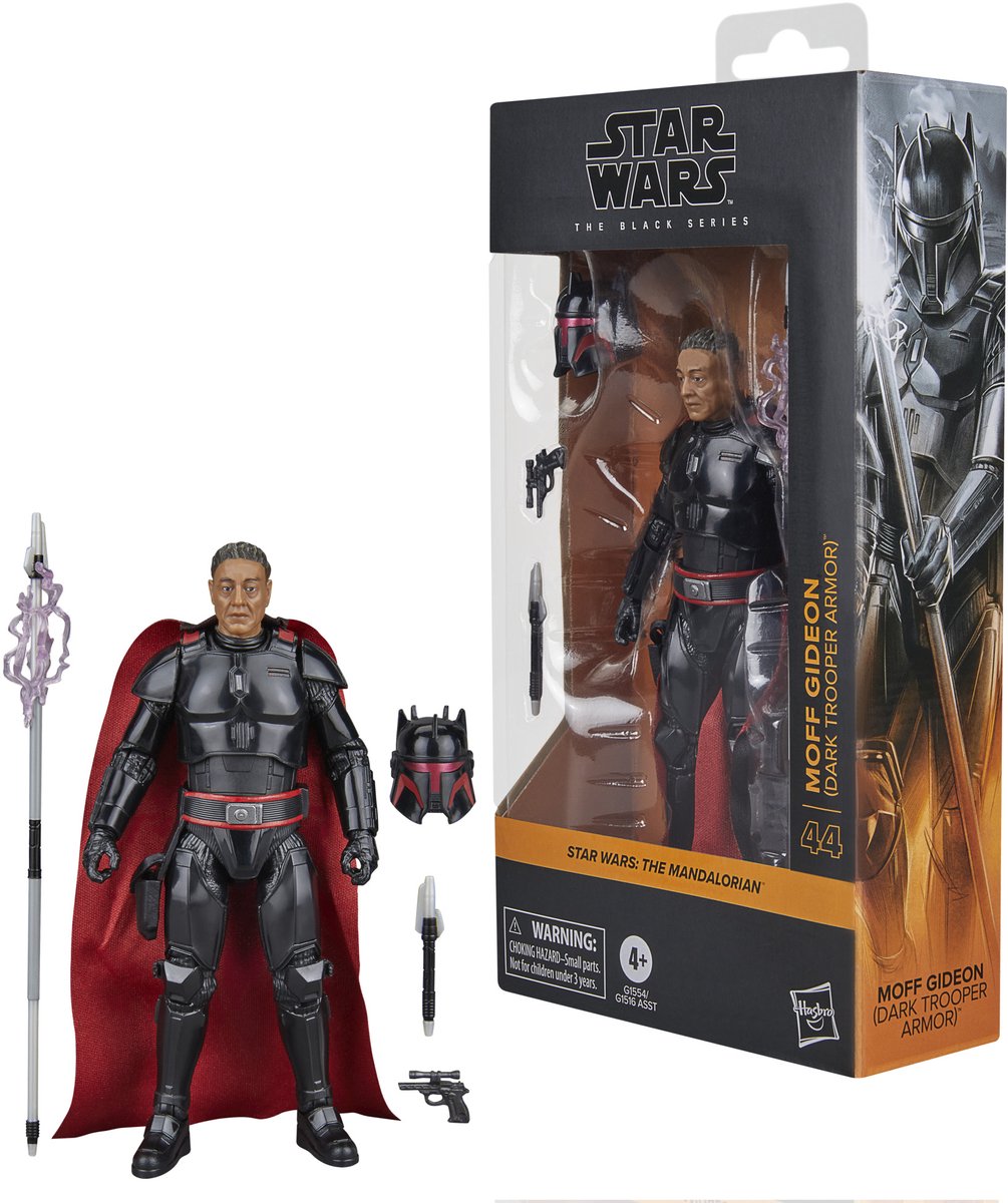 Star Wars Hasbro: The Mandalorian Black Series Action Figure Moff Gideon (Dark Trooper Armor) action figure da 15 cm