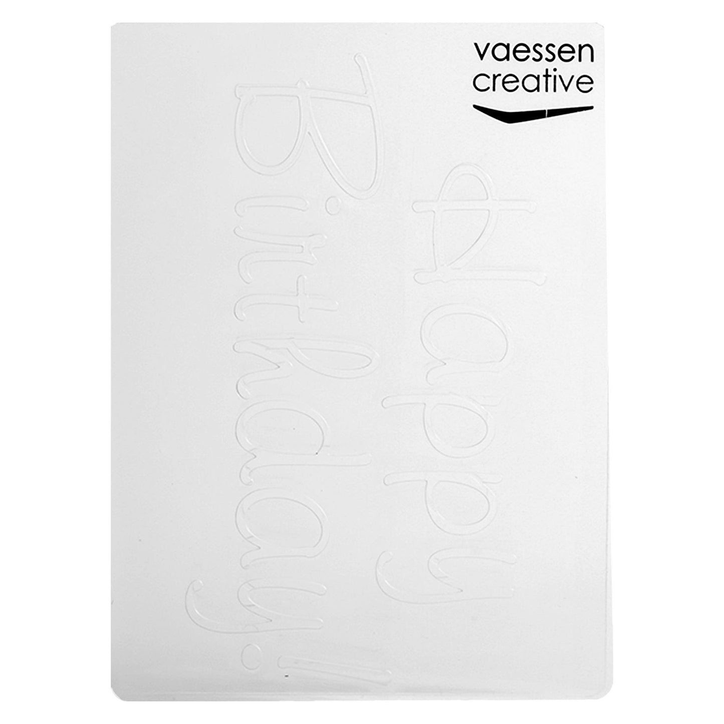 Vaessen creative • cartella per goffratura buon compleanno