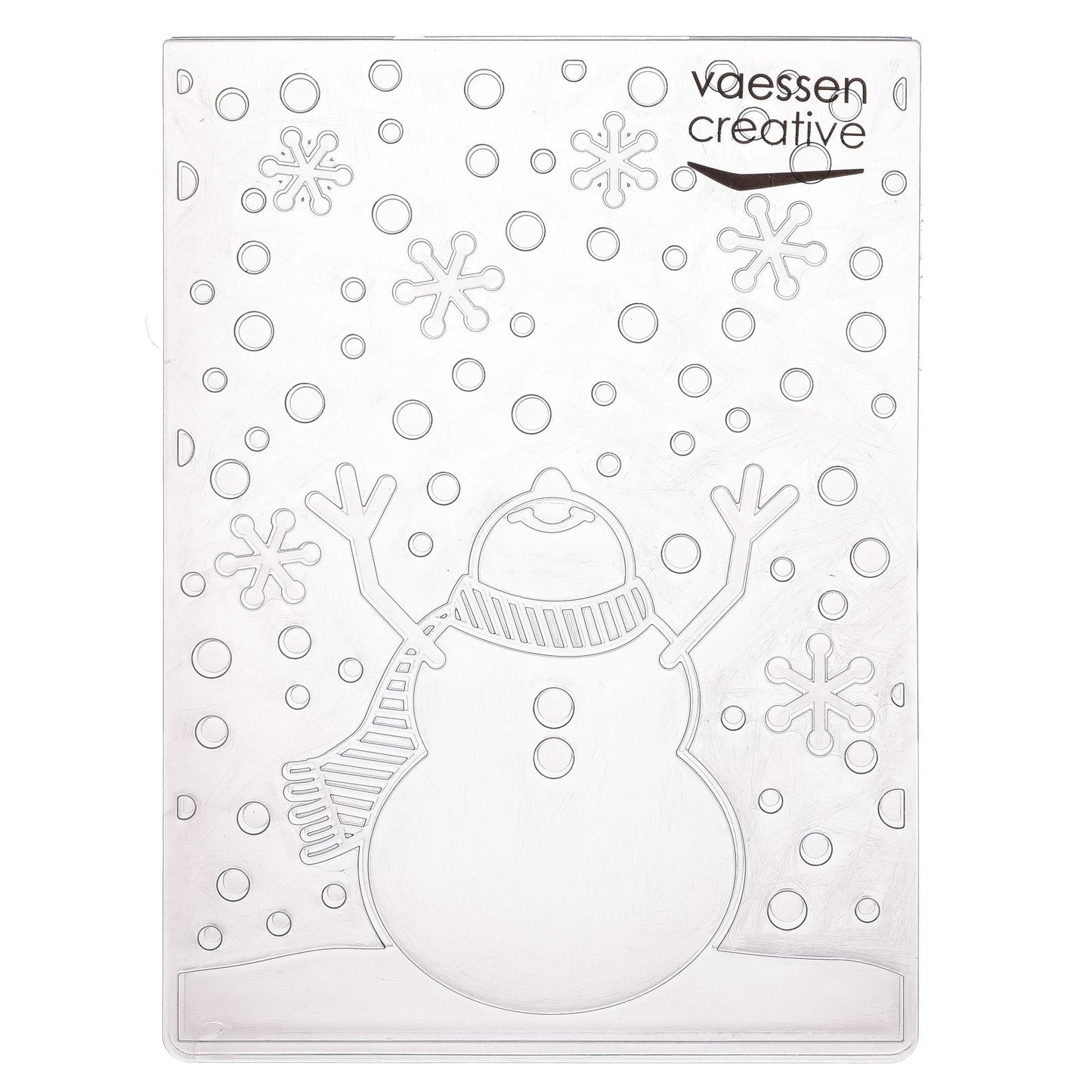 Vaessen creative • cartella per goffratura pupazzo di neve