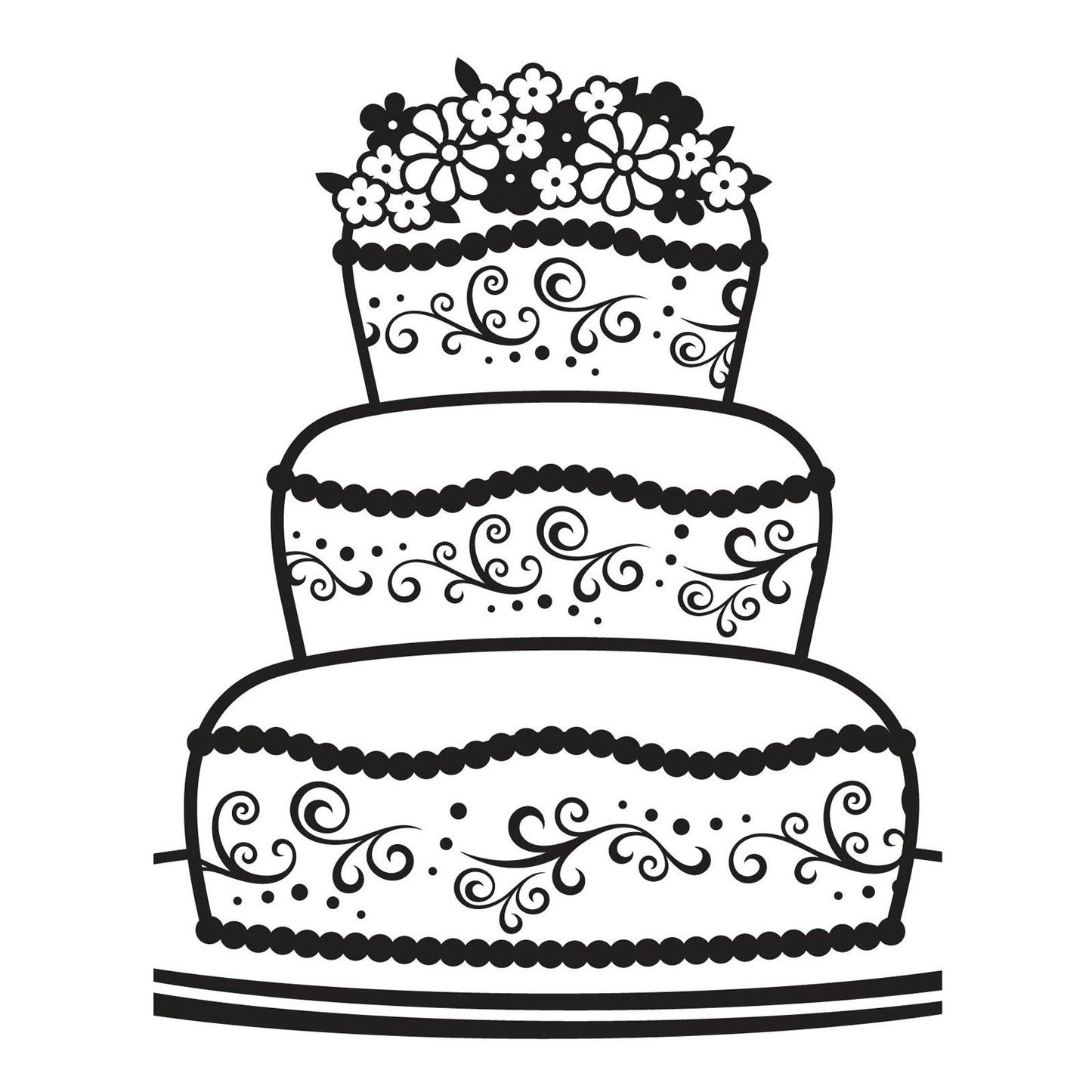 Vaessen creative • cartella per goffratura fantasia torta