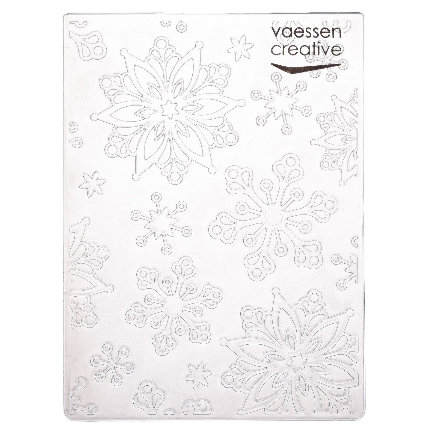 Vaessen creative • cartellina per goffratura con fiocchi di neve grandi