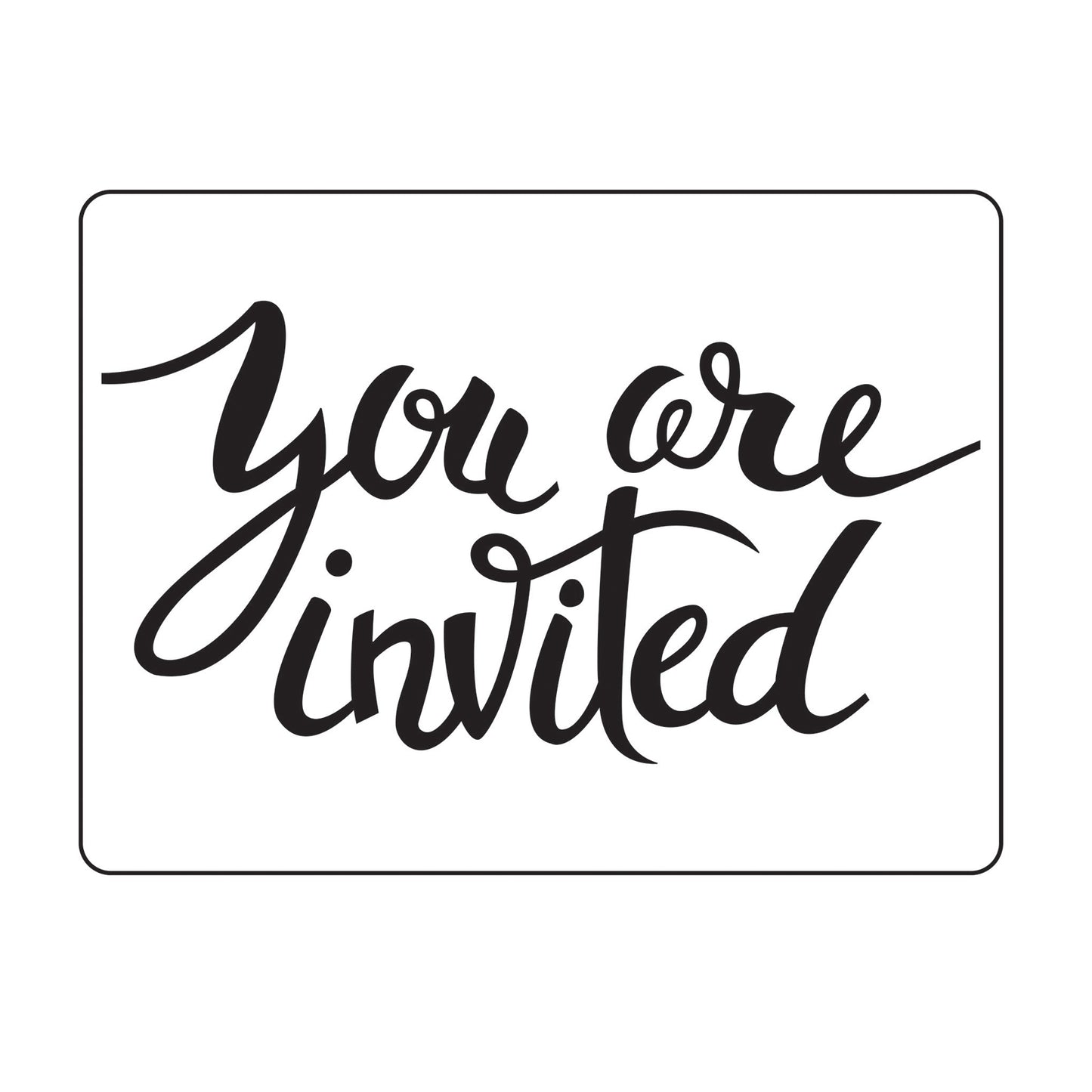 Vaessen creative • cartella per goffratura sei invitato