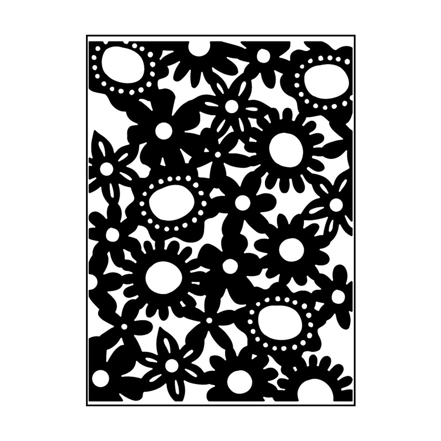 Vaessen creative • carpeta de estampado de flores