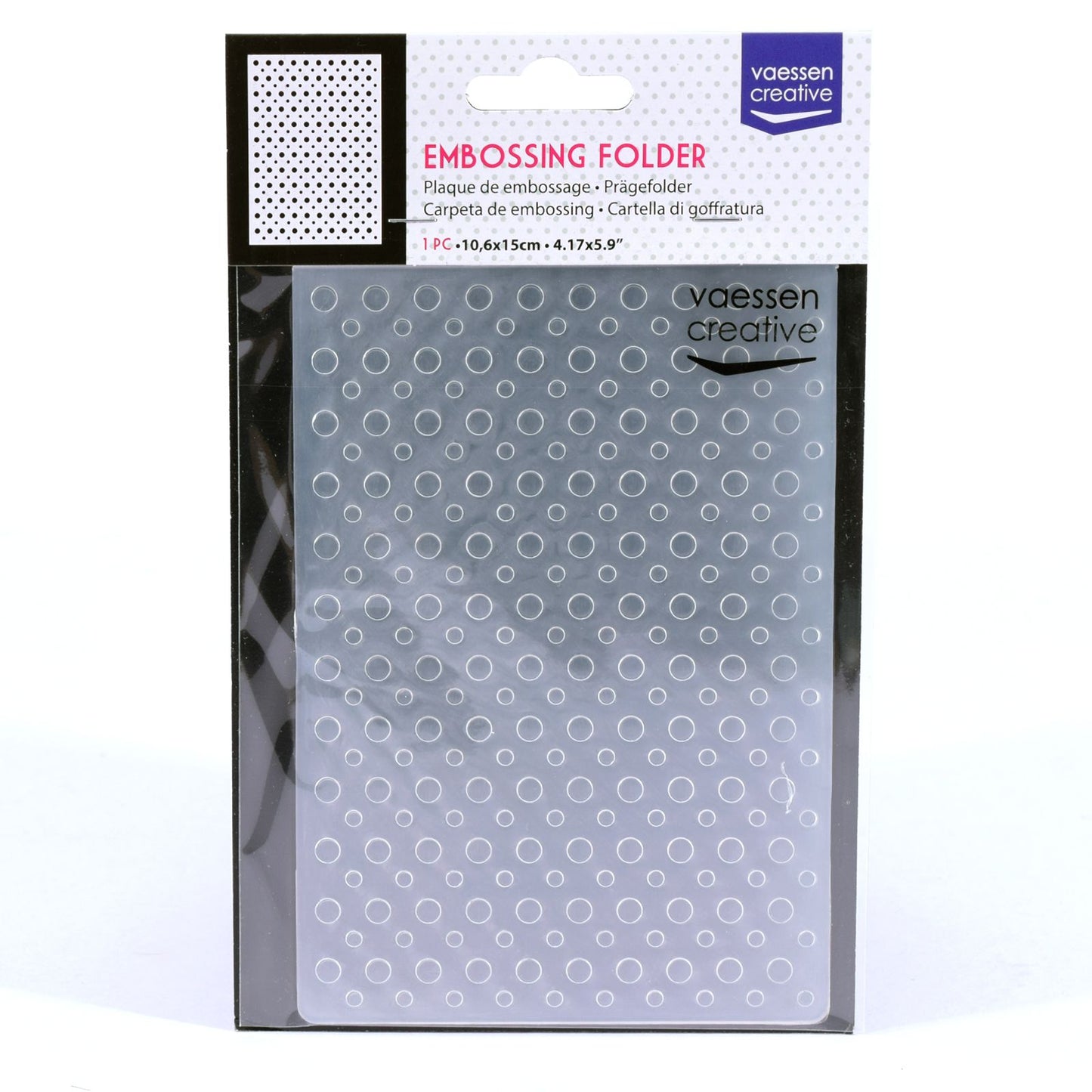 Vaessen creative • cartella per goffratura a pois