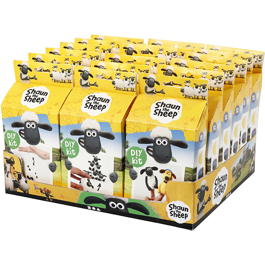 Espositore da banco Shaun, vita da pecora con set di materiali, 18 set 1 scatola