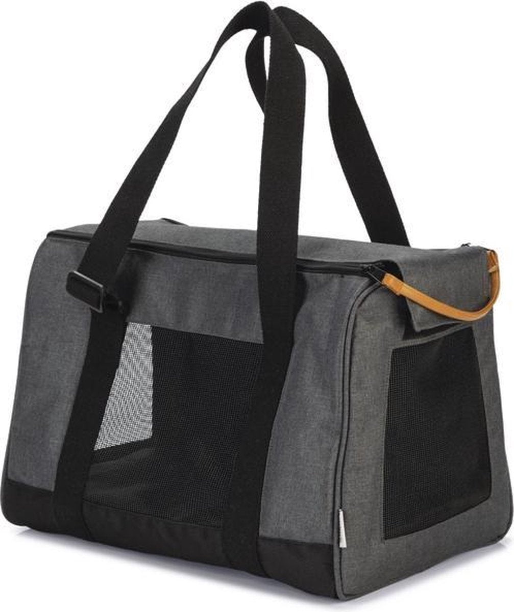 Beeztees syra - borsa da viaggio per cani - grigio - 40x20x29 cm