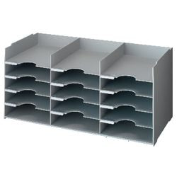 Set scomparto aperto fast paperflow 3 x 5 67,4x31,3x32,7 cm grigio chiaro
