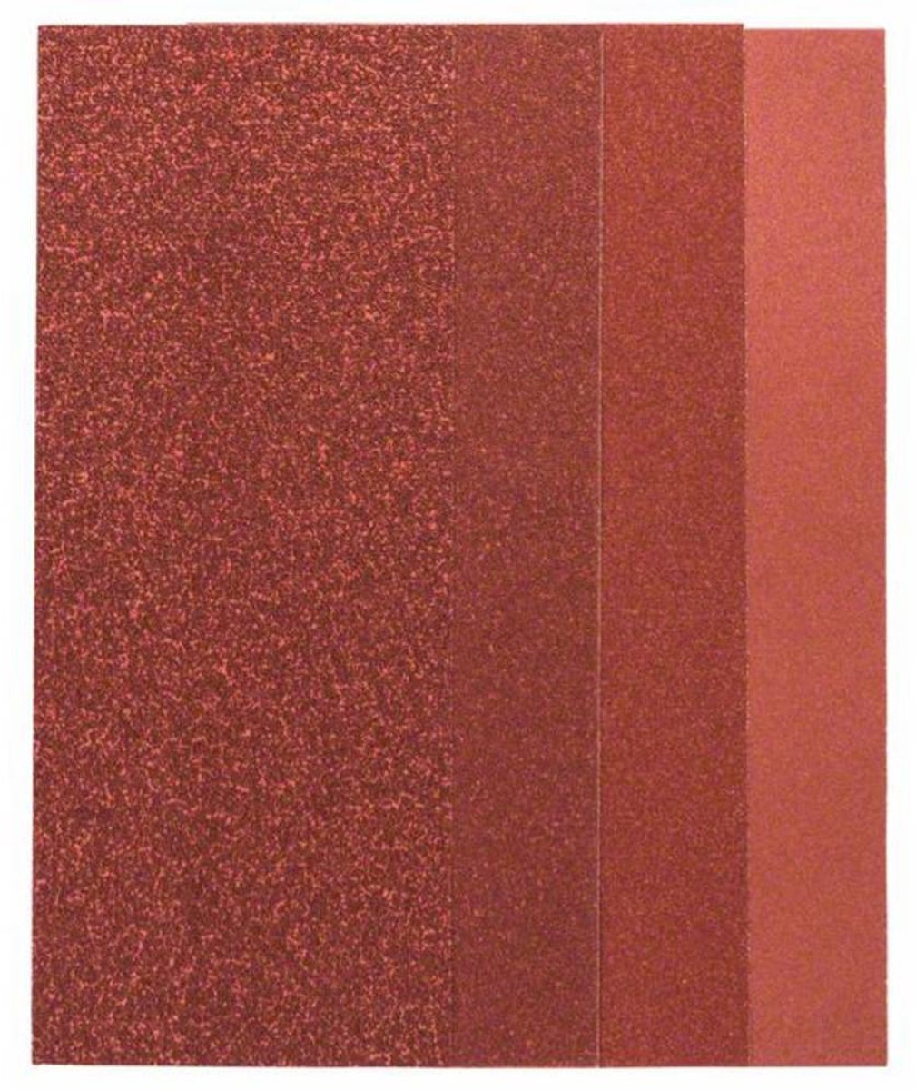 Juego de hojas de lija Bosch de 25 piezas para lijadora orbital sin perforar 93 x 230 mm - grano 60; 80; 120; 240