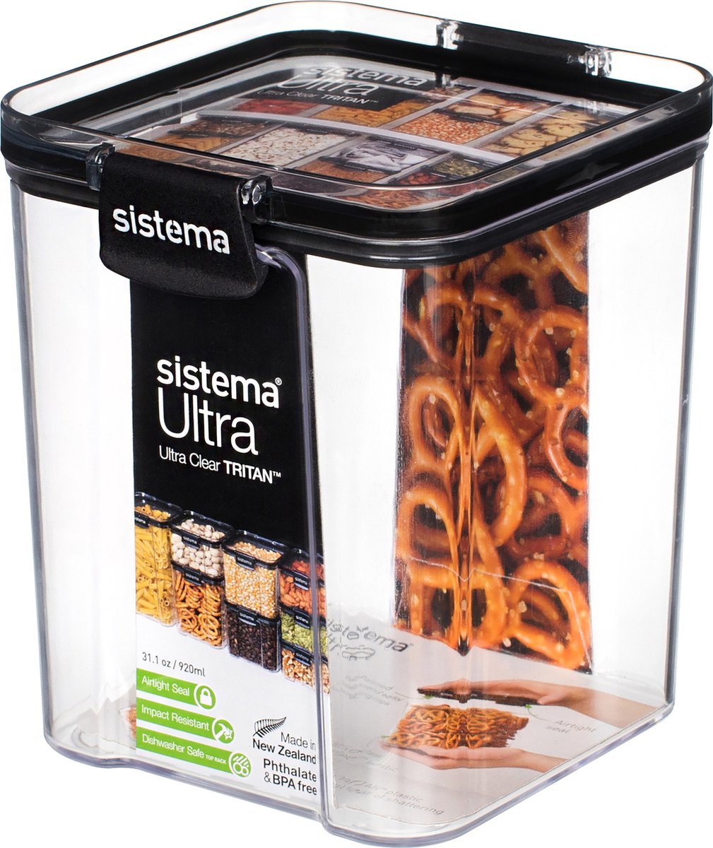 Scatola portaoggetti Sistema ultra quadrata - 920 ml