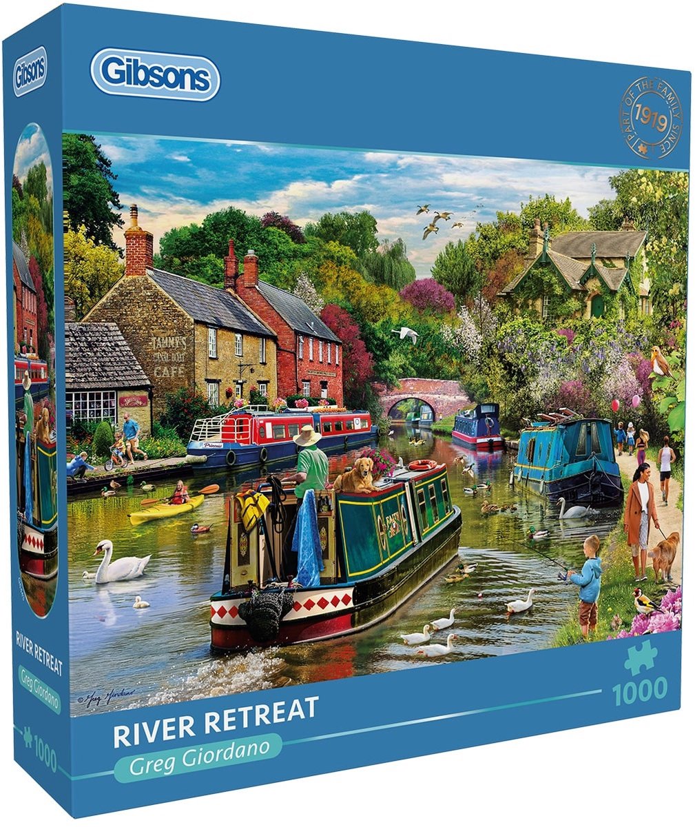 Gibsons - River Retreat (di greg giordano) - 1000 pezzi 68×49 cm (l×a) - puzzle per adulti