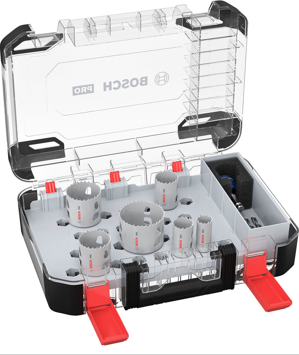 Set seghe a tazza Bosch pro multimateriale PC plus da 9 pezzi - 2608594...