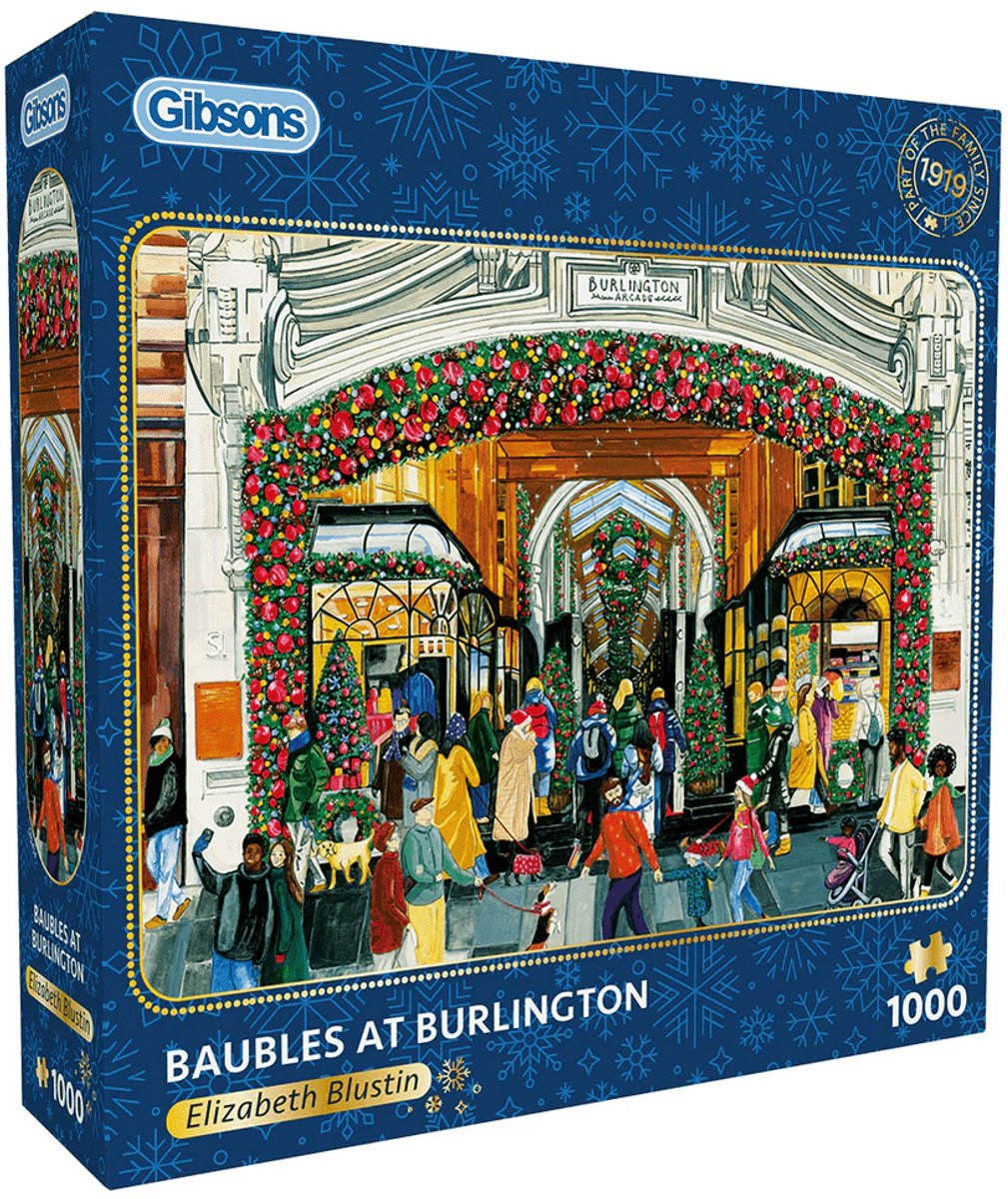 Gibsons - baubles at burlington arcade (di elizabeth blustin) - 1000 pezzi 49×68 cm (l×a) - puzzle per adulti