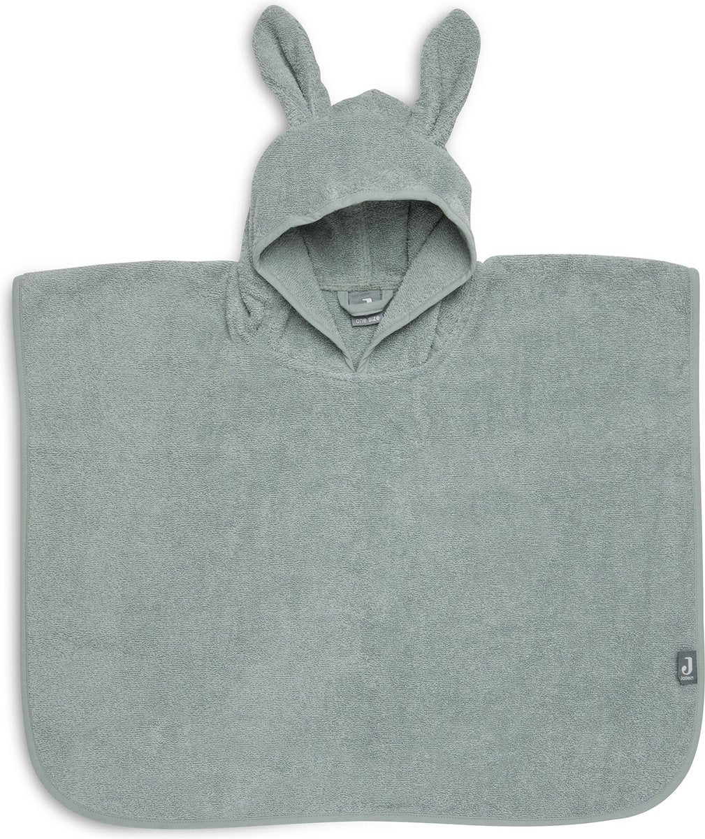 Poncho da bagno Jollein - verde cenere