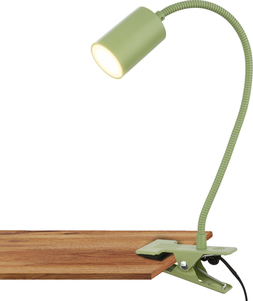 Briloner fleks – bureaulamp – klemlamp – kantelbaar klemmbaar – klemspot met warm wit licht – 3.5w – groen – 40x10x6cm